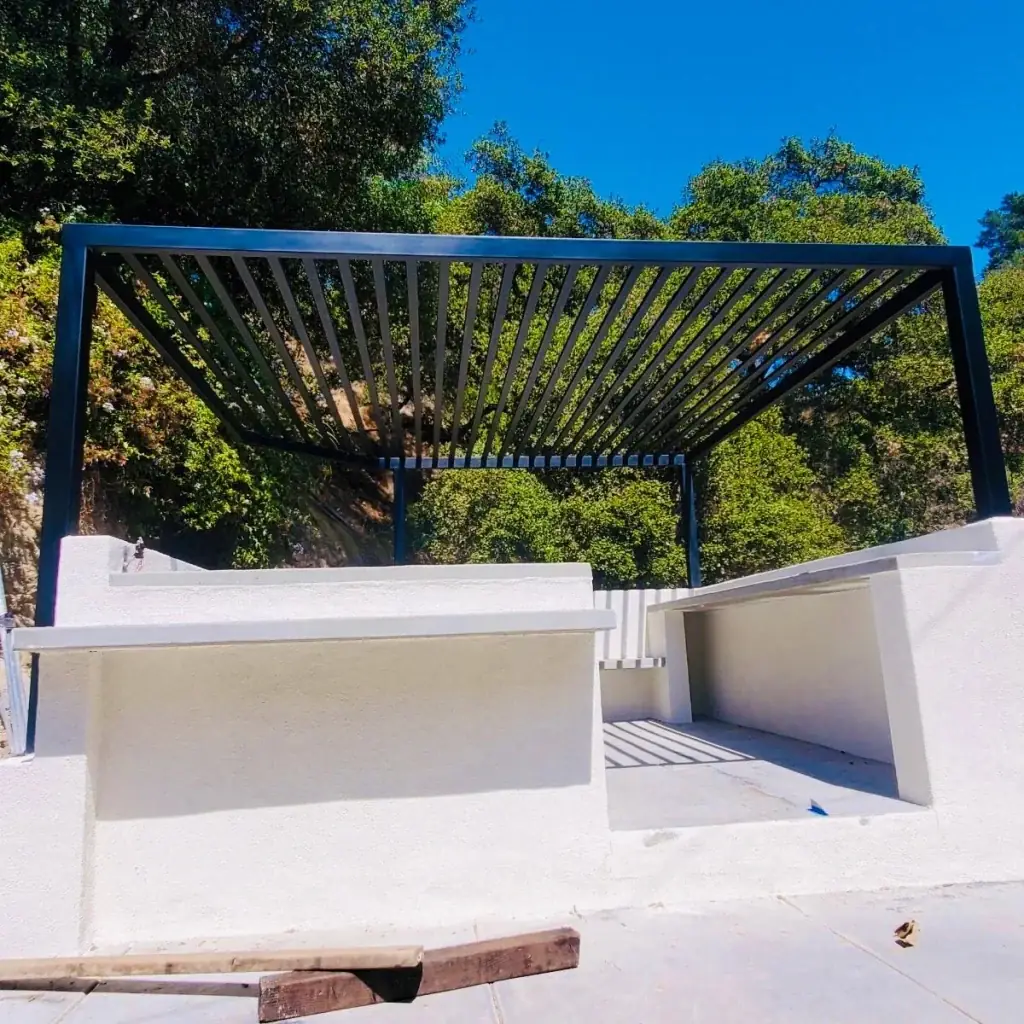 Custom pergola shade structure